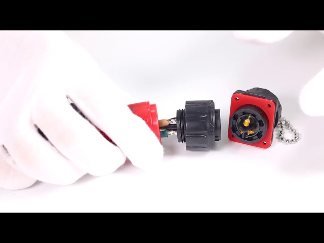Power 7 Pin Kabel Tahan Air Plug Socket Untuk Coding Produk Persediaan